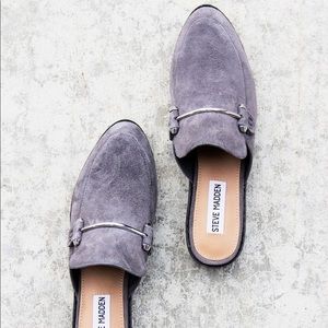 Steve Madden Laaura Grey backless loafer mules